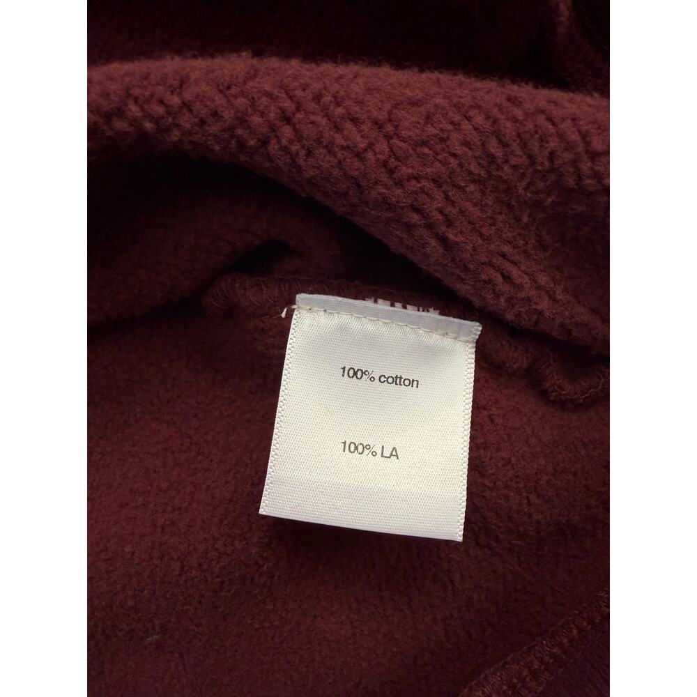 People Of Leisure Sweatshirt Womens Large Red Wine & Blue Graphic Crewneck - Picture 7 of 7